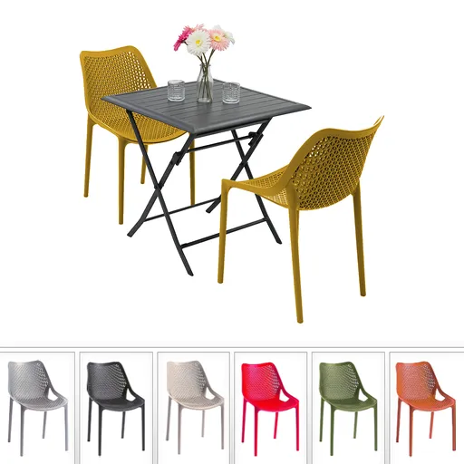 Zahradní sestava DUBLIN/LUXOR 1+2 (různé barvy) šedá