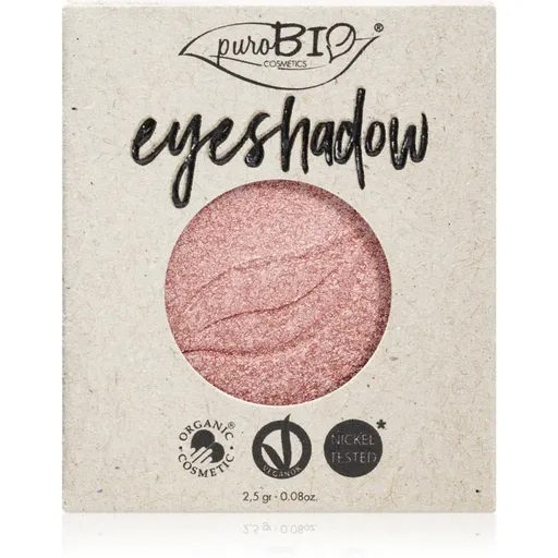 puroBIO Cosmetics Compact Eyeshadows oční stíny – náhradní náplň odstín 25 Pink 2.5 g
