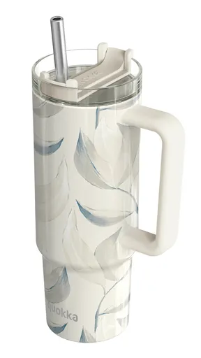 Termohrnek Stream s brčkem, 950ml, Quokka, cotton