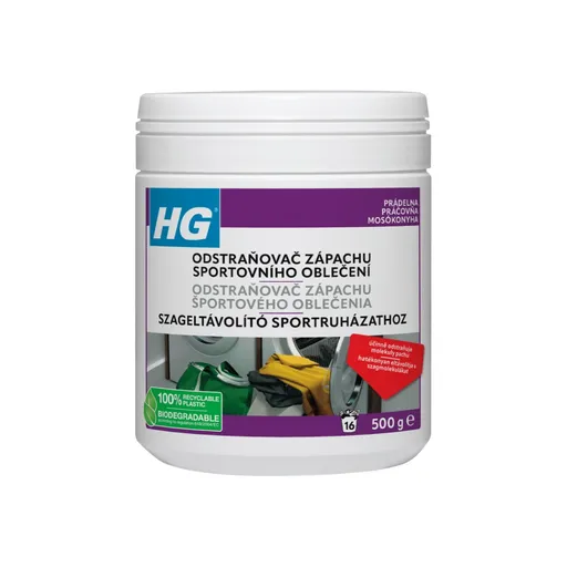 HG Odstraňovač zápachu sportovního oblečení 500 g