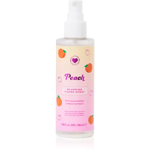 I Heart Revolution Peach Mattifying Fixing Spray matující fixační sprej na make-up odstín Peach 100 ml