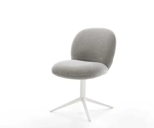 Jídelní židle Nube-Flex strukturovaná látka Měkký šedá křížová