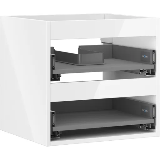 MEXEN Box-A skříňka pro umyvadlo 50, 2 zásuvky, bílá lesk 91AX0-0500-470-2-00