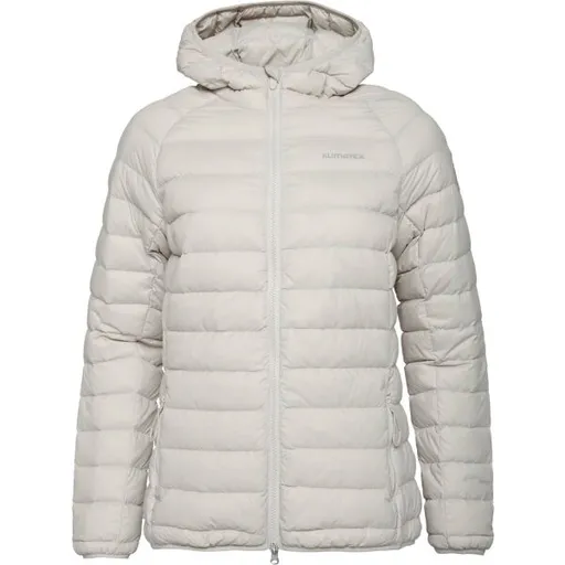 Klimatex MAUNA PACKABLE Dámská sbalitelná péřová bunda, šedá, velikost
