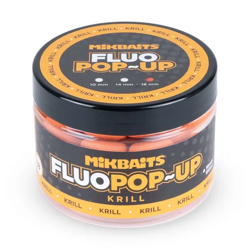 Mikbaits Plovoucí fluo boilie 18mm 150ml - Krill,Mikbaits Plovoucí fluo boilie 18mm 150ml - Krill
