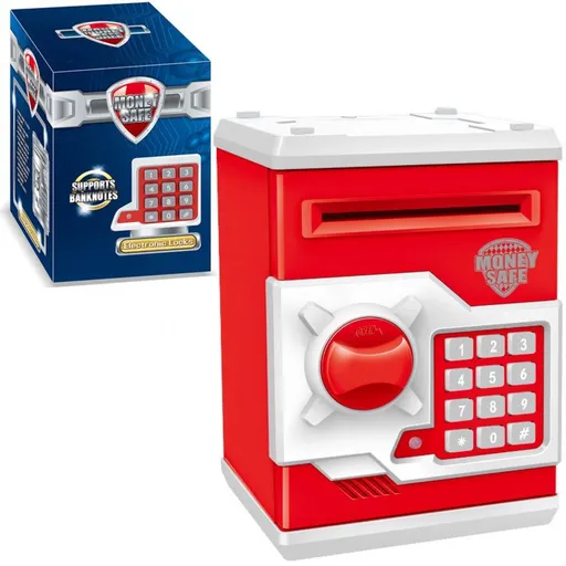 Sejf ATM s elektronickým zámkem červený