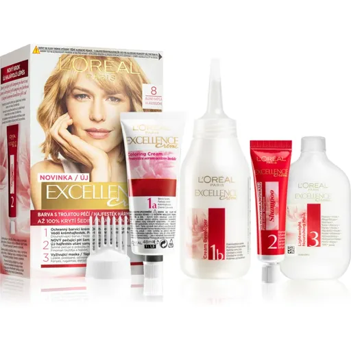 L’Oréal Paris Excellence Creme barva na vlasy odstín 8 1 ks