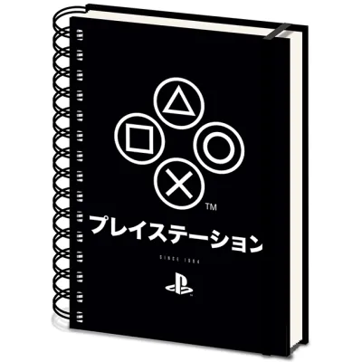 Blok A5 kroužkový Playstation Onyx