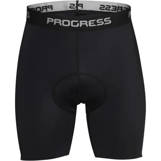 PROGRESS BASIC SHORTS Pánské kraťasy s cyklistickou vložkou, černá, velikost XXL