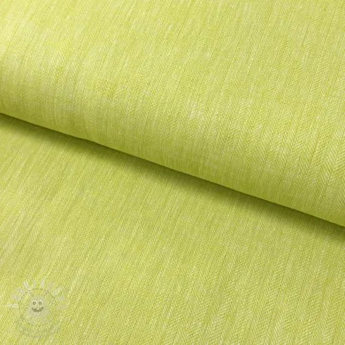 Len s bavlnou Fishbone bright green