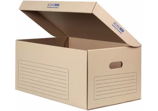 Archivační kontejner s víkem, 53x36x26cm bílá