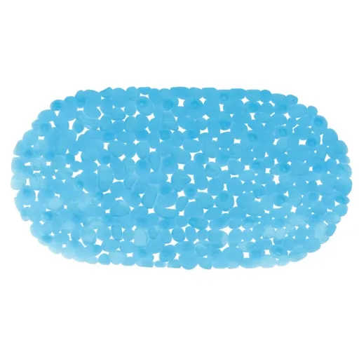 Spirella Protiskluzová podložka do vany GALETS, světle modrá, 99 x 39 cm