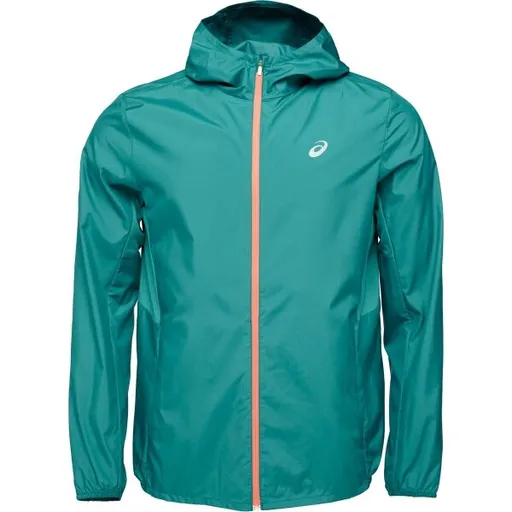 ASICS CORE JACKET Pánská běžecká bunda, tmavě zelená, velikost