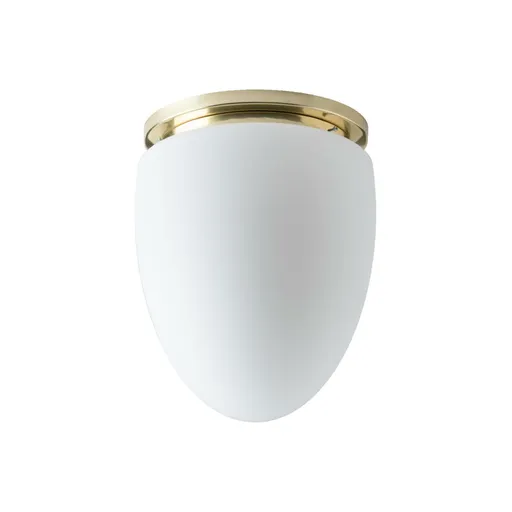 OSMONT MIR59973 MIRA stropní skleněné svítidlo mosaz leštěná / bílá IP41 4000 K 27W LED