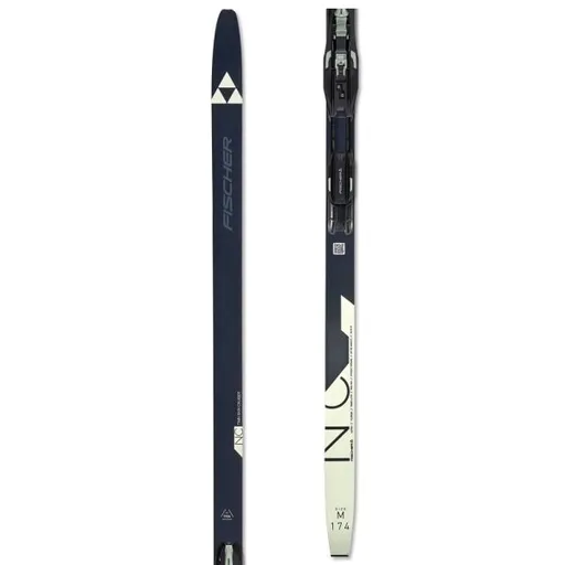 Fischer TWIN SKIN CRUISER + CONTROL STEP Běžecké lyže s mohérovými pásy, tmavě modrá, velikost
