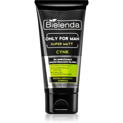 Bielenda Only for Men Super Mat hydratační gel proti lesknutí pleti a rozšířeným pórům 50 ml