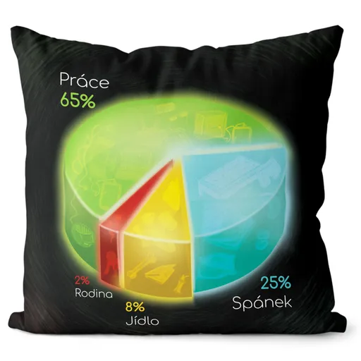 Polštářek IT graf (Velikost: 40 x 40 cm)