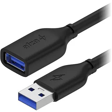 AlzaPower Core USB-A (M) to USB-A (F) 3.0, 1m černý (APW-CBAMAF310B)