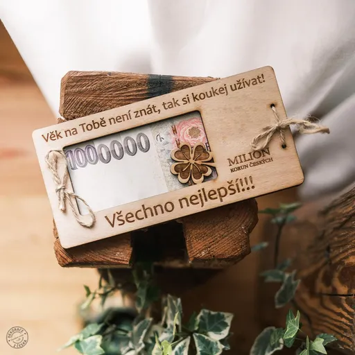 Přání k narozeninám - milion korun