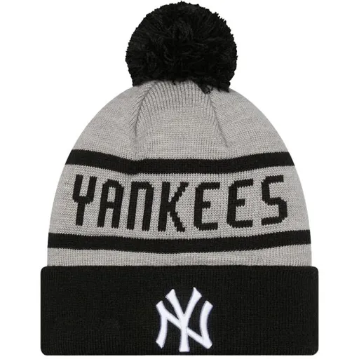 New Era MLB JAKE CUFF BEANIE NEW YORK YANKEES Klubový kulich, šedá, velikost UNI