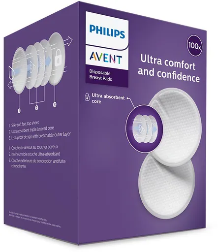 Philips AVENT Prsní vložky jednorázové 100 ks (8710103845768)