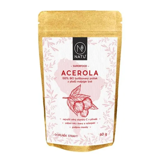 NATU Acerola BIO prášek 60 g