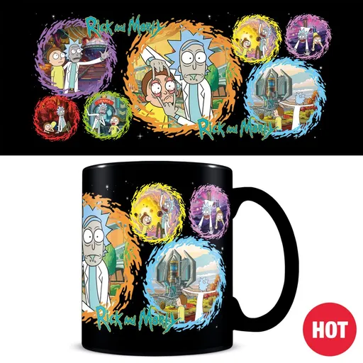 Pyramid International Rick a Morty měnící hrnek, 325 ml