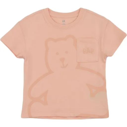 GAP BABY Dětské tričko, lososová, velikost 4Y