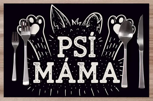 Prostírání Psí máma black