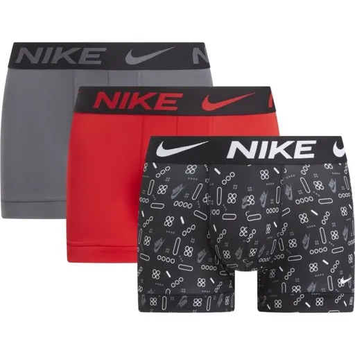 Nike DRI-FIT ESSENTIAL Pánské boxerky, tmavě šedá, velikost