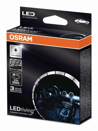 OSRAM LEDCBCTRL102 LEDriving Canbus Control Unit kompenzátor chybových hlášení pro LED žárovky 12V 21W LEDCCU02