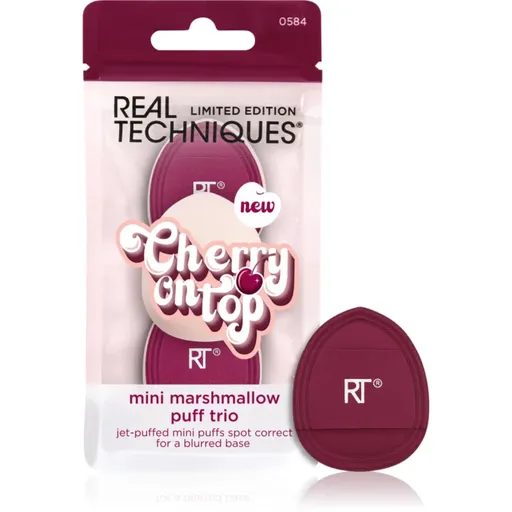 Real Techniques Cherry On Top Mini Marshmallow Puff Trio houbička na make-up