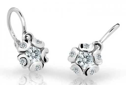 Cutie Diamonds Krásné dětské náušnice z bílého zlata s brilianty DC2178-10-00-X-2