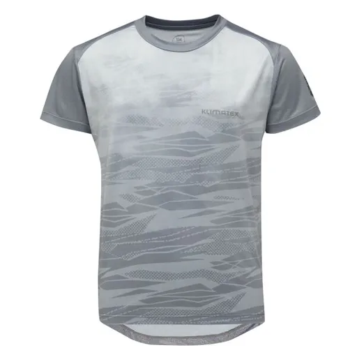 Klimatex NATHAN Dětské MTB triko s krátkým rukávem, šedá, velikost