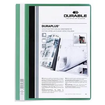DURABLE A4, plastový, s kapsou, zelený (257905)