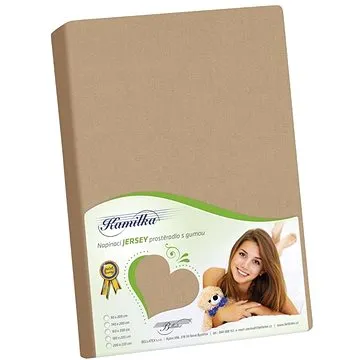BELLATEX s.r.o. J3:Jersey prostěradlo 90×200 011 cappuccino (7958)