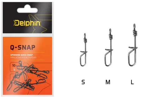 Delphin Přívlačová rychlospojka Q-Snap 10ks,Delphin Přívlačová rychlospojka Q-Snap 10ks