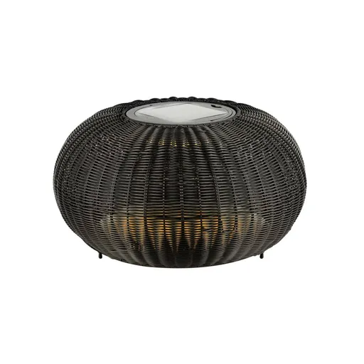 BIG WHITE (SLV) ADEGAN venkovní stojací lampa, plochá, solární, 2200 K, IP65, černá 1008388