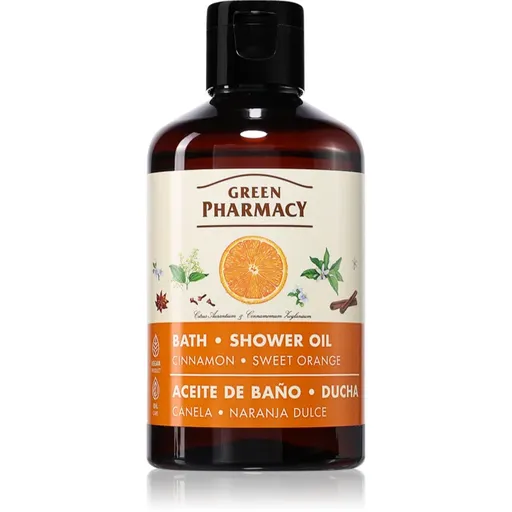 Green Pharmacy Cinnamon & Sweet orange Bath Oil sprchový olej skořice 250 ml