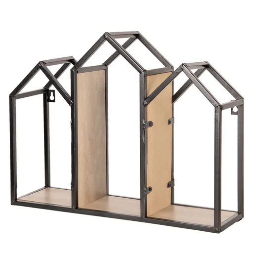 Nástěnná kovová polička House  - 46*14*36 cm Clayre & Eef