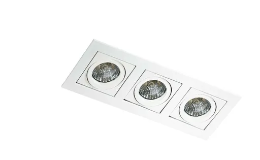 AZzardo PACO podhledové svítidlo 3x GU10 50W bez zdroje 25,5cm IP20, bílé