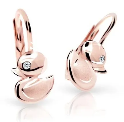 Cutie Jewellery Dětské náušnice z růžového zlata C1954-10-10-X-4