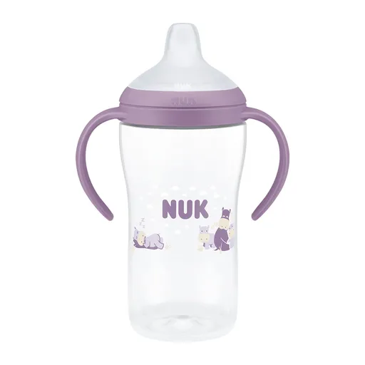 NUK Perfect Match Láhev na učení 6m+ 260 ml 1 ks hippo