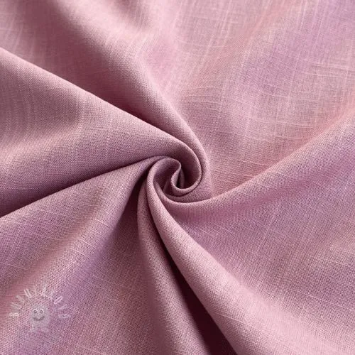 Viskóza se lnem PREMIUM old pink