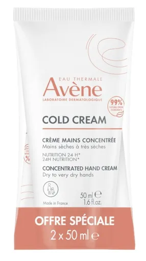 Avène Sada krémů na ruce pro suchou až velmi suchou pokožku Cold Cream 2 x 50 ml