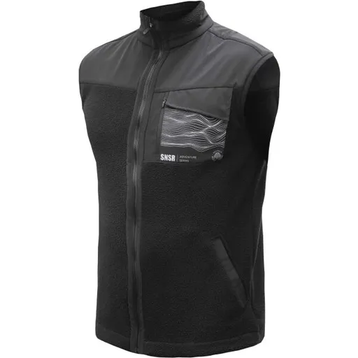 Sensor TEDDY Pánská fleecová vesta, černá, velikost