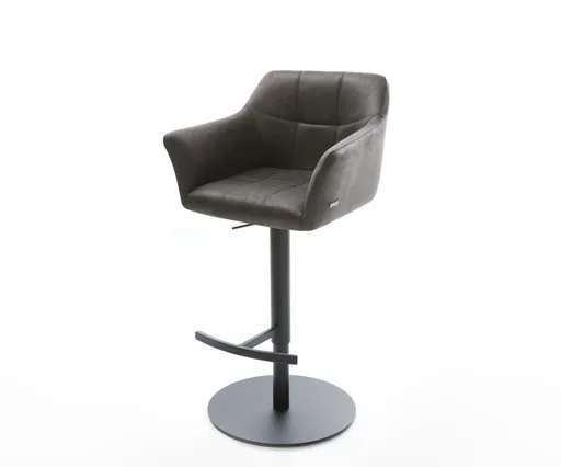 Barová židle Yulo-Flex vintage antracitová otočná podnož