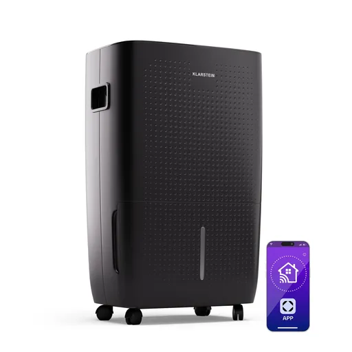 Klarstein DryFy Pro Connect Smart, Odvlhčovač vzduchu,  Wi-Fi, Komprese, 60 l / 24 h, 45–65 m²