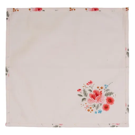 Sada 6ks bavlněných ubrousků s květy Little Rose Colllection - 40*40 cm Clayre & Eef