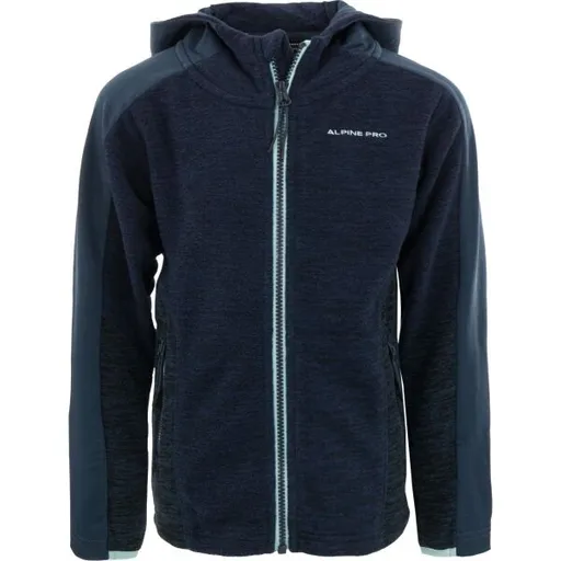 ALPINE PRO OKILO Dětská outdoorová mikina, modrá, velikost 116-122
